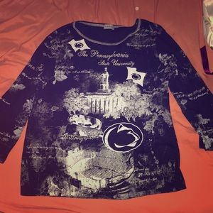 3/4 sleeve penn state shirt